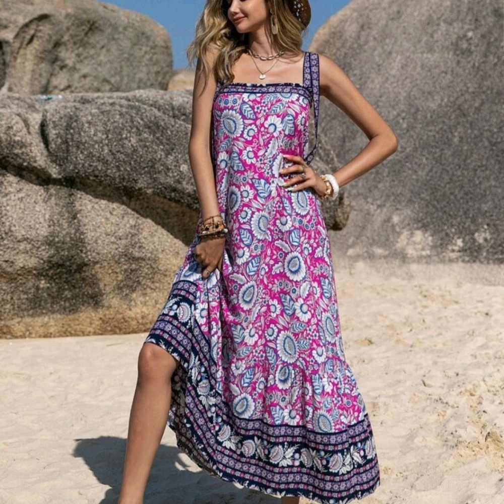 Bohemian hippie maxi dress